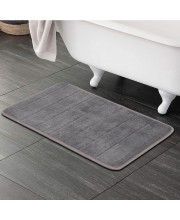 Home Beautiful                         Anti-Skid Grey Polyester Bath Mat