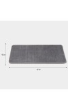 Home Beautiful                         Anti-Skid Grey Polyester Bath Mat