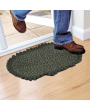 Home Beautiful                         Green Cotton Blend Door Mat