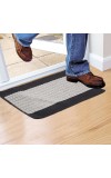 Home Beautiful Anti-Skid Grey Cotton Blend Door Mat Home Beautiful Anti-Skid Grey Cotton Blend Door Mat