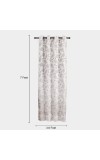 Home Beautiful 7ft. Grey Microfiber Door Curtain Home Beautiful 7ft. Grey Microfiber Door Curtain