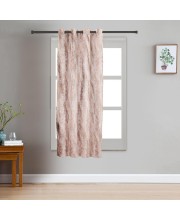 Home Beautiful                         5ft. Brown Printed Eyelet Curtains