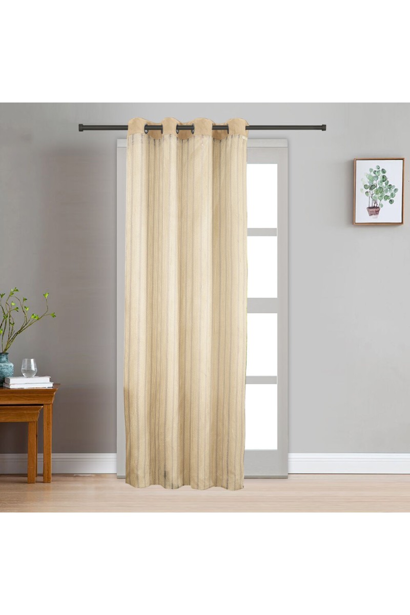 Home Beautiful                         7ft. Cream Polyester Door Curtain