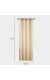 Home Beautiful                         7ft. Cream Polyester Door Curtain