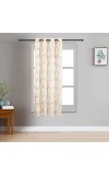 Home Beautiful                         5 ft. Beige Polyester Curtain