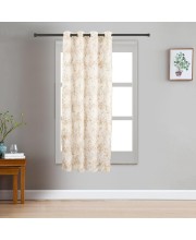 Home Beautiful                         5 ft. Beige Polyester Curtain