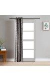 Home Beautiful                         7 ft. Dark Grey Polyester Curtain