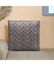 Home Beautiful                         Dark Grey Velvet Cushion Cover
