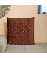 Home Beautiful                         Brown Velvet Cushion Cover