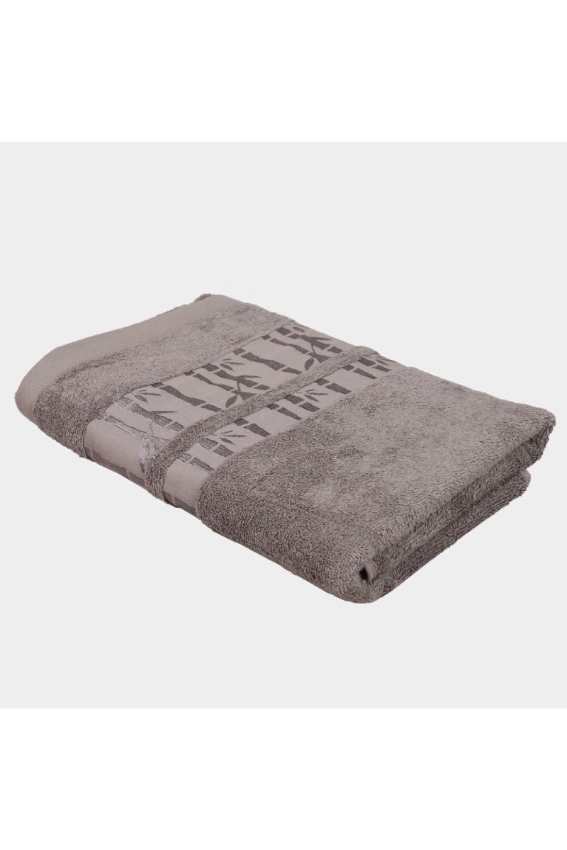 Home Beautiful                         250 GSM Grey Cotton Bath Towel