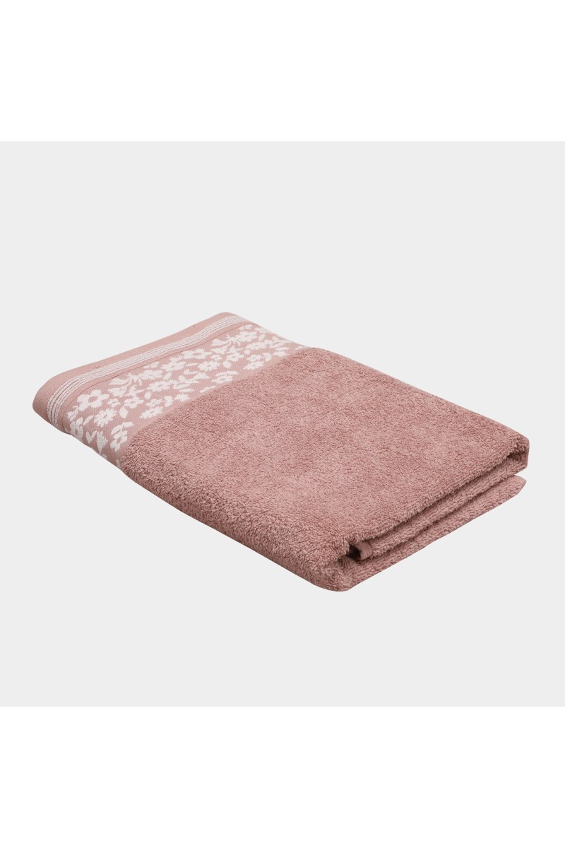 Home Beautiful                         400 GSM Pink Cotton Bath Towel