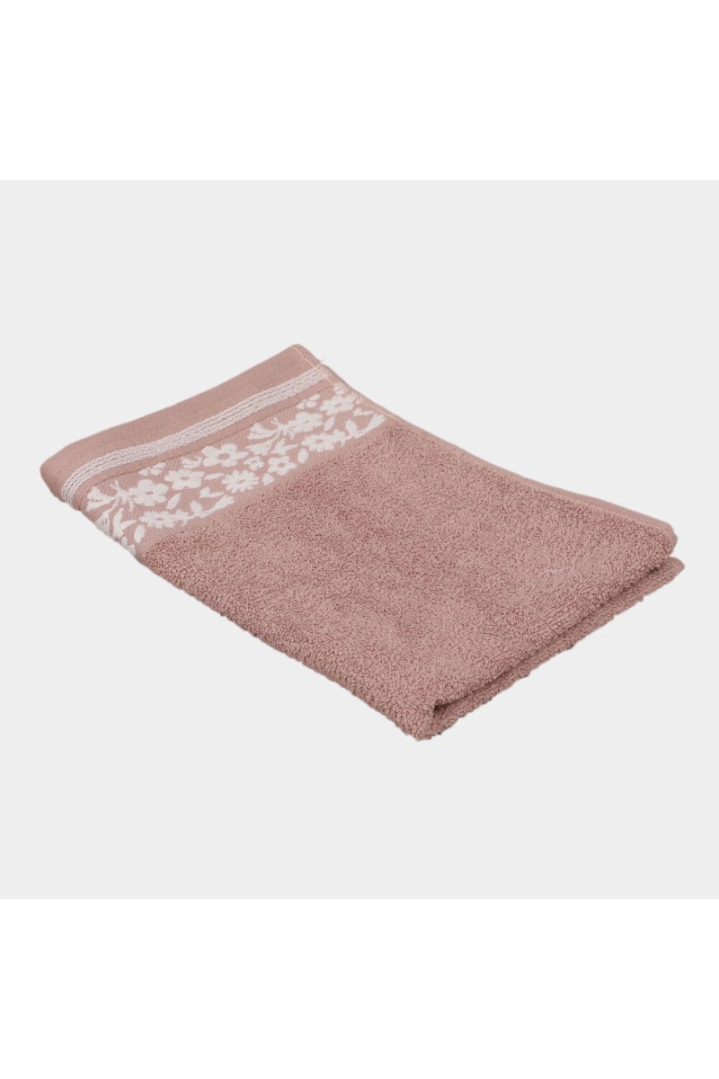 Home Beautiful                         400 GSM Pink Cotton Hand Towel