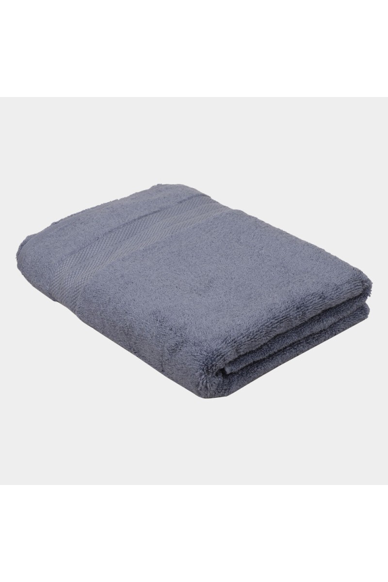 Home Beautiful                         400 GSM Blue Cotton Bath Towel