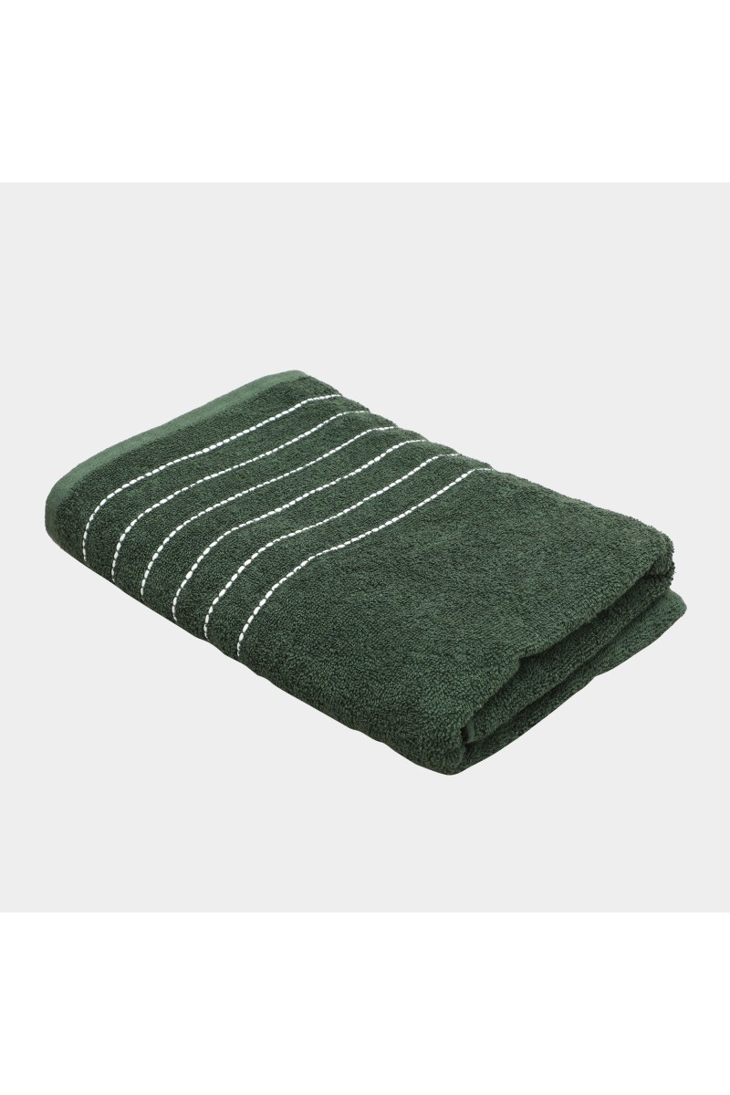 Home Beautiful                         420 GSM Green Cotton Bath Towel