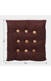 Home Beautiful                         Brown Polyester Cushion