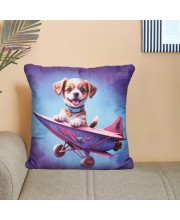 Home Beautiful                         Blue Polyester Cushion