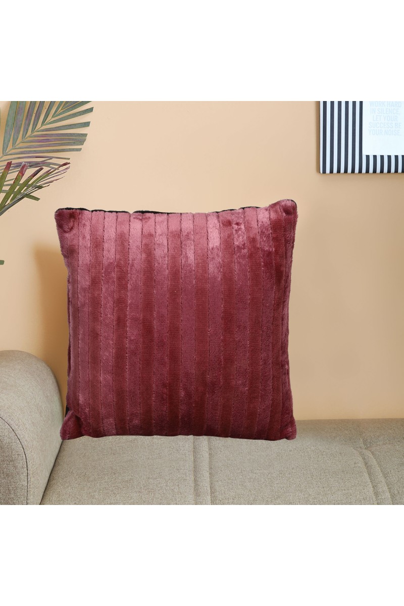 Home Beautiful                         Wine Polyester Cushion