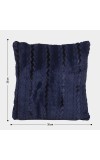 Home Beautiful                         Navy Blue Polyester Cushion