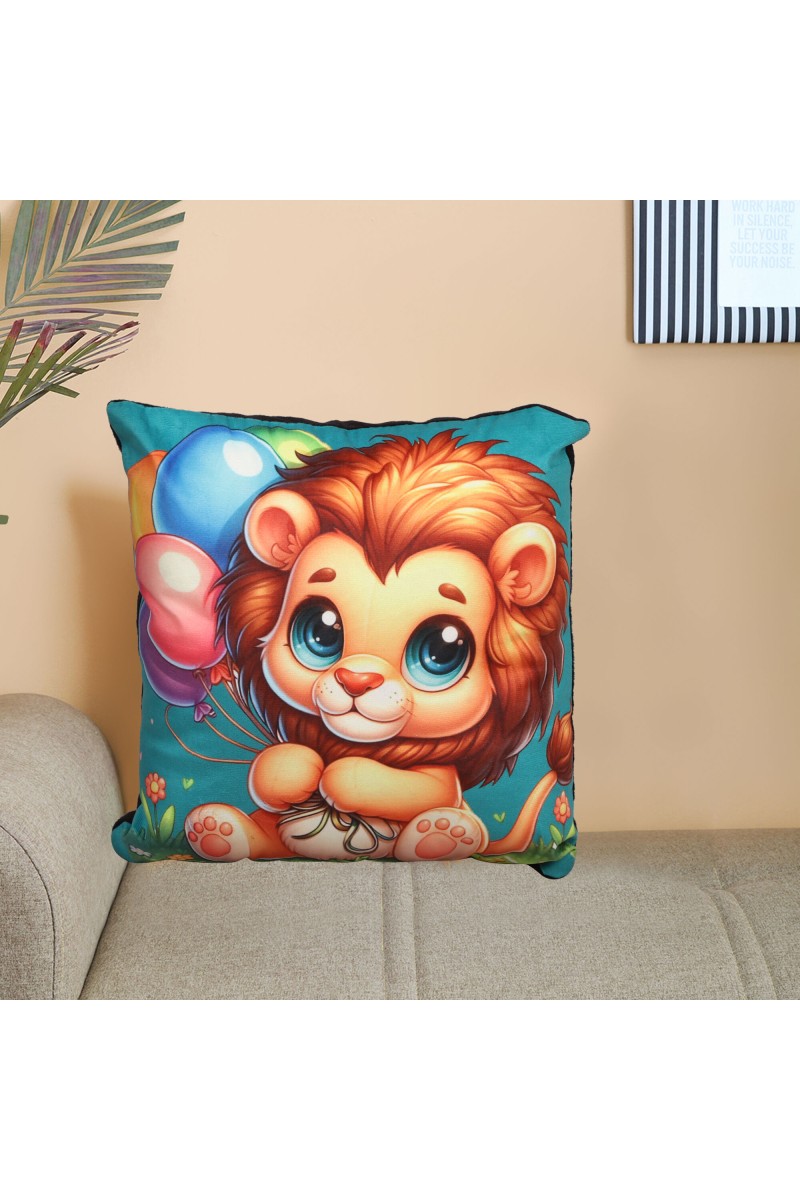 Home Beautiful                         Blue Polyester Cushion