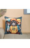 Home Beautiful                         Multicolour Polyester Cushion