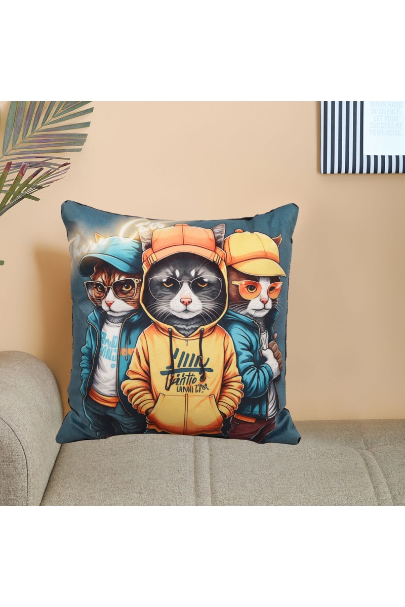 Home Beautiful                         Multicolour Polyester Cushion