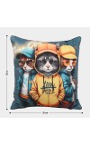 Home Beautiful                         Multicolour Polyester Cushion
