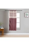 Home Beautiful                         5 ft. Wine Polyester Curtain