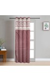 Home Beautiful 7 ft. Wine Polyester Curtain Home Beautiful 7 ft. Wine Polyester Curtain