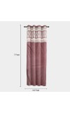 Home Beautiful 7 ft. Wine Polyester Curtain Home Beautiful 7 ft. Wine Polyester Curtain