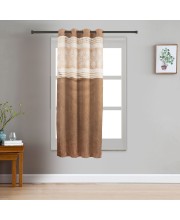 Home Beautiful                         5 ft. Black Polyester Curtain