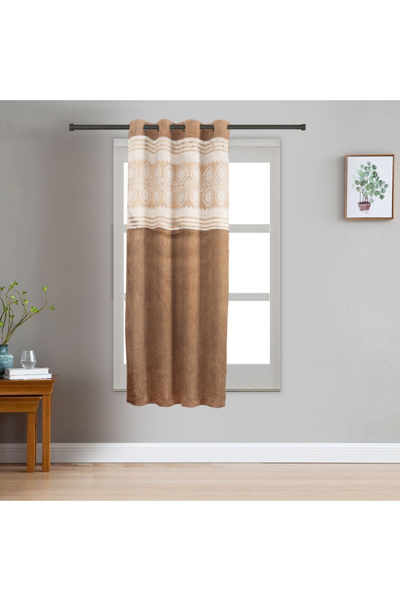 Home Beautiful                         5 ft. Black Polyester Curtain