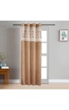 Home Beautiful                         7 ft. Black Polyester Curtain