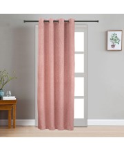 Home Beautiful                         7 ft. Pink Polyester Curtain