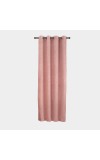 Home Beautiful 7 ft. Pink Polyester Curtain Home Beautiful 7 ft. Pink Polyester Curtain
