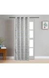 Home Beautiful 7 ft. Light Blue Polyester Curtain Home Beautiful 7 ft. Light Blue Polyester Curtain