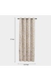 Home Beautiful 5 ft. Light Grey Polyester Curtain Home Beautiful 5 ft. Light Grey Polyester Curtain