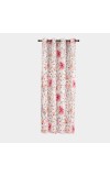 Home Beautiful                         5 ft. Pink Polyester Curtain