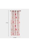 Home Beautiful                         5 ft. Pink Polyester Curtain