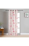 Home Beautiful                         7 ft. Pink Polyester Curtain
