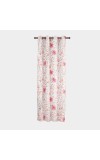 Home Beautiful                         7 ft. Pink Polyester Curtain