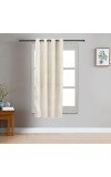 Home Beautiful                         5 ft. off White Polyester Curtain