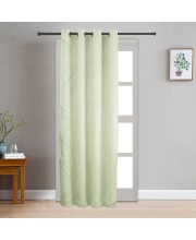 Home Beautiful                         7 ft. Light Green Polyester Curtain