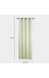 Home Beautiful 7 ft. Light Green Polyester Curtain Home Beautiful 7 ft. Light Green Polyester Curtain