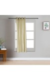 Home Beautiful 5 ft. Beige Polyester Curtain Home Beautiful 5 ft. Beige Polyester Curtain
