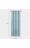 Home Beautiful 5 ft. Light Blue Polyester Curtain Home Beautiful 5 ft. Light Blue Polyester Curtain