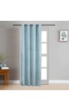 Home Beautiful                         7 ft. Light Blue Polyester Curtain
