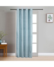 Home Beautiful                         7 ft. Light Blue Polyester Curtain