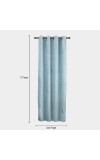 Home Beautiful                         7 ft. Light Blue Polyester Curtain