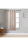 Home Beautiful 5 ft. Brown Polyester Curtain Home Beautiful 5 ft. Brown Polyester Curtain