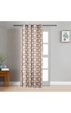 Home Beautiful                         7 ft. Brown Polyester Curtain